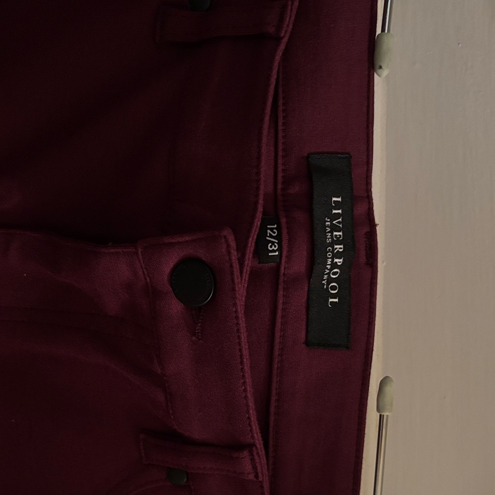 Liverpool Deep Burgundy Trousers